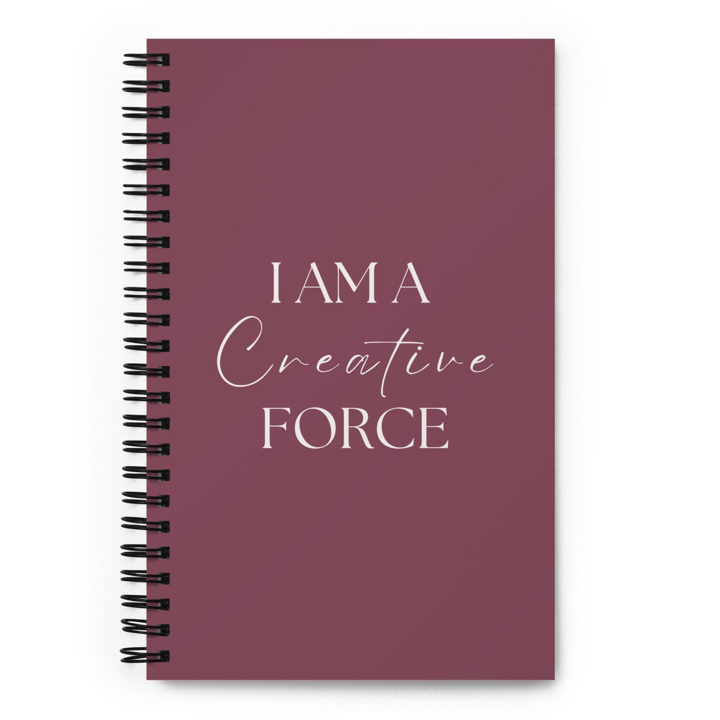 Creative Force Mauve Spiral Notebook