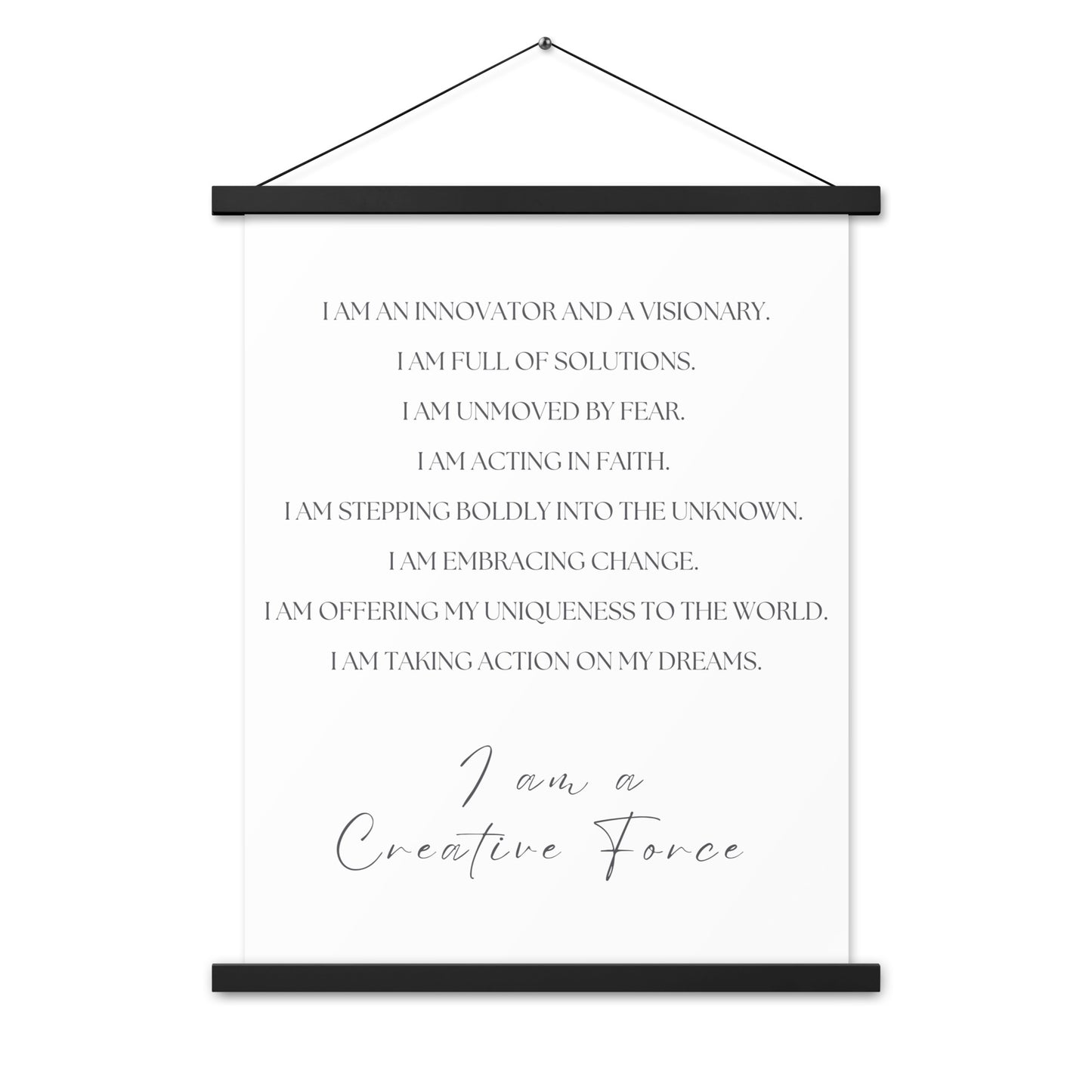 Creative Force Manifesto Wall Decor