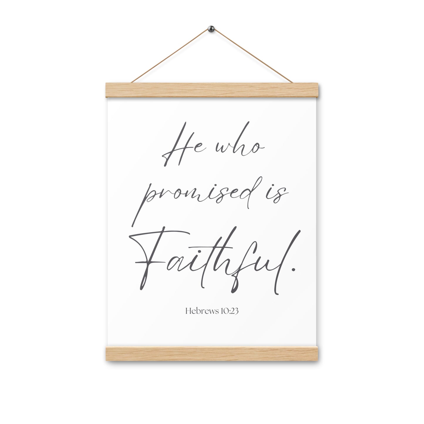 He Who Promised is Faithful Wall Decor