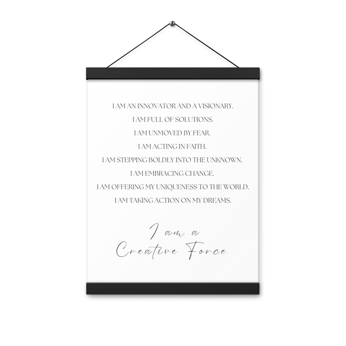 Creative Force Manifesto Wall Decor