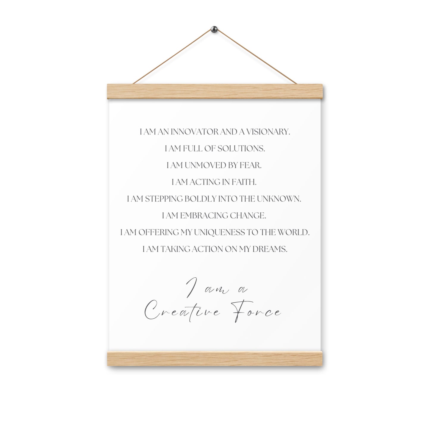 Creative Force Manifesto Wall Decor